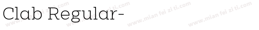 Clab Regular字体转换